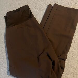 Mandala Maternity Brown Women's Scrub Set